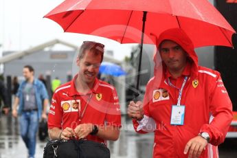 World © Octane Photographic Ltd. Formula 1 – Italian GP - Paddock. Scuderia Ferrari SF71-H – Sebastian Vettel. Autodromo Nazionale di Monza, Monza, Italy. Friday 31st August 2018.