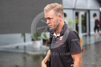 World © Octane Photographic Ltd. Formula 1 – Italian GP - Paddock. Haas F1 Team VF-18 – Kevin Magnussen. Autodromo Nazionale di Monza, Monza, Italy. Friday 31st August 2018.