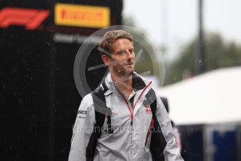 World © Octane Photographic Ltd. Formula 1 – Italian GP - Paddock. Haas F1 Team VF-18 – Romain Grosjean. Autodromo Nazionale di Monza, Monza, Italy. Friday 31st August 2018.