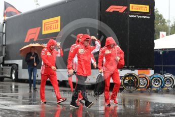 World © Octane Photographic Ltd. Formula 1 – Italian GP - Paddock. Scuderia Ferrari SF71-H – Kimi Raikkonen. Autodromo Nazionale di Monza, Monza, Italy. Friday 31st August 2018.
