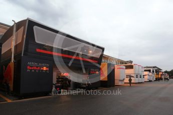World © Octane Photographic Ltd. Formula 1 – Italian GP - Paddock. Quiet paddock. Autodromo Nazionale di Monza, Monza, Italy. Friday 31st August 2018.
