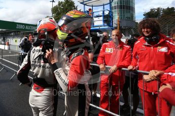 World © Octane Photographic Ltd. GP3 – Italian GP - Race 1. Trident - David Beckmann and ART Grand Prix - Callum Ilott. Autodromo Nazionale di Monza, Monza, Italy. Saturday 1st September 2018.