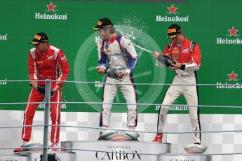World © Octane Photographic Ltd. GP3 – Italian GP - Race 2. Trident - Guiliano Alesi, Pedro Piquet and Callum Ilott. Autodromo Nazionale di Monza, Monza, Italy. Sunday 2nd September 2018