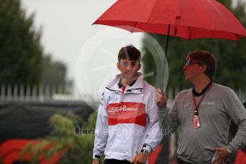 World © Octane Photographic Ltd. Formula 1 – Italian GP - Paddock. Alfa Romeo Sauber F1 Team C37 – Charles Leclerc. Autodromo Nazionale di Monza, Monza, Italy. Saturday 1st September 2018.