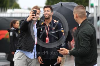 World © Octane Photographic Ltd. Formula 1 – Italian GP - Paddock. Aston Martin Red Bull Racing TAG Heuer RB14 – Daniel Ricciardo. Autodromo Nazionale di Monza, Monza, Italy. Saturday 1st September 2018.