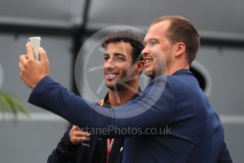 World © Octane Photographic Ltd. Formula 1 – Italian GP - Paddock. Aston Martin Red Bull Racing TAG Heuer RB14 – Daniel Ricciardo. Autodromo Nazionale di Monza, Monza, Italy. Saturday 1st September 2018.