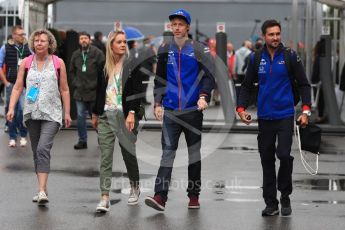 World © Octane Photographic Ltd. Formula 1 – Italian GP - Paddock. Scuderia Toro Rosso STR13 – Brendon Hartley. Autodromo Nazionale di Monza, Monza, Italy. Saturday 1st September 2018.