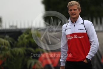 World © Octane Photographic Ltd. Formula 1 – Italian GP - Paddock. Alfa Romeo Sauber F1 Team C37 – Marcus Ericsson. Autodromo Nazionale di Monza, Monza, Italy. Saturday 1st September 2018.