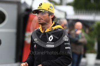 World © Octane Photographic Ltd. Formula 1 – Italian GP - Paddock. Renault Sport F1 Team RS18 – Carlos Sainz. Autodromo Nazionale di Monza, Monza, Italy. Saturday 1st September 2018.