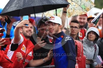 World © Octane Photographic Ltd. Formula 1 – Italian GP - Paddock. Scuderia Toro Rosso STR13 – Pierre Gasly. Autodromo Nazionale di Monza, Monza, Italy. Saturday 1st September 2018.