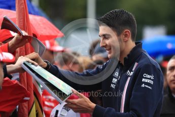World © Octane Photographic Ltd. Formula 1 – Italian GP - Paddock. Racing Point Force India VJM11 - Esteban Ocon. Autodromo Nazionale di Monza, Monza, Italy. Saturday 1st September 2018.