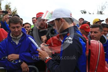 World © Octane Photographic Ltd. Formula 1 – Italian GP - Paddock. Scuderia Toro Rosso STR13 – Pierre Gasly. Autodromo Nazionale di Monza, Monza, Italy. Saturday 1st September 2018.