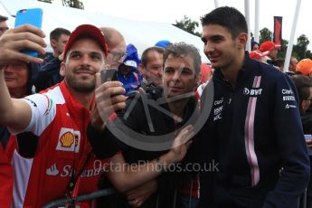 World © Octane Photographic Ltd. Formula 1 – Italian GP - Paddock. Racing Point Force India VJM11 - Esteban Ocon. Autodromo Nazionale di Monza, Monza, Italy. Saturday 1st September 2018.