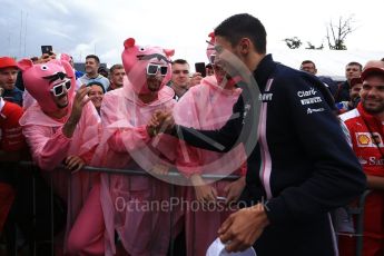 World © Octane Photographic Ltd. Formula 1 – Italian GP - Paddock. Racing Point Force India VJM11 - Esteban Ocon. Autodromo Nazionale di Monza, Monza, Italy. Saturday 1st September 2018.