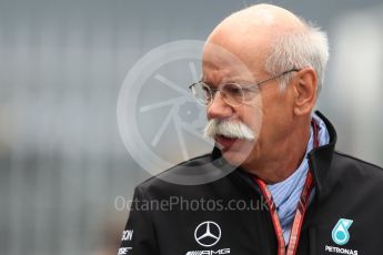 World © Octane Photographic Ltd. Formula 1 - Italian GP – Paddock. Dieter Zetsche – Chairman of the management board of Mercedes - Benz. Autodromo Nazionale di Monza, Monza, Italy. Sunday 2nd September 2018.