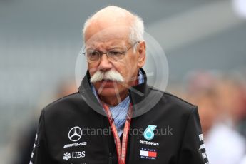 World © Octane Photographic Ltd. Formula 1 - Italian GP – Paddock. Dieter Zetsche – Chairman of the management board of Mercedes - Benz. Autodromo Nazionale di Monza, Monza, Italy. Sunday 2nd September 2018.