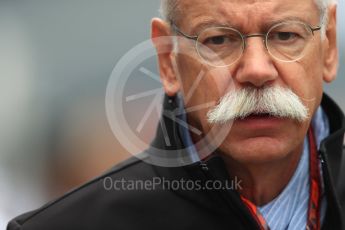 World © Octane Photographic Ltd. Formula 1 - Italian GP – Paddock. Dieter Zetsche – Chairman of the management board of Mercedes - Benz. Autodromo Nazionale di Monza, Monza, Italy. Sunday 2nd September 2018.