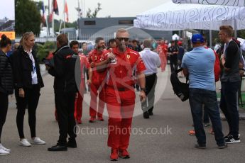 World © Octane Photographic Ltd. Formula 1 - Italian GP - Paddock. Ferrari crew arriving. Autodromo Nazionale di Monza, Monza, Italy. Sunday 2nd September 2018.