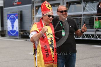 World © Octane Photographic Ltd. Formula 1 - Italian GP - Paddock. Ferrari fan. Autodromo Nazionale di Monza, Monza, Italy. Sunday 2nd September 2018.