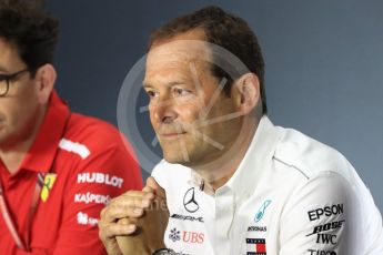 World © Octane Photographic Ltd. Formula 1 - Italian GP – Friday FIA Team Press Conference. Aldo Costa - Engineering Director of Mercedes - AMG Petronas Motorsport. Autodromo Nazionale di Monza, Monza, Italy. Friday 31st August 2018.