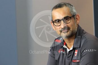 World © Octane Photographic Ltd. Formula 1 - Italian GP - Paddock. Ben Agathangelou – Aerodynamics engineer of Haas F1 Team. Autodromo Nazionale di Monza, Monza, Italy. Friday 31st August 2018.
