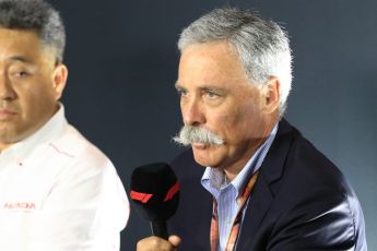 World © Octane Photographic Ltd. Formula 1 - Italian GP - Friday FIA Team Press Conference. Chase Carey - Chief Executive Officer of the Formula One Group. Autodromo Nazionale di Monza, Monza, Italy. Friday 31st August 2018.
