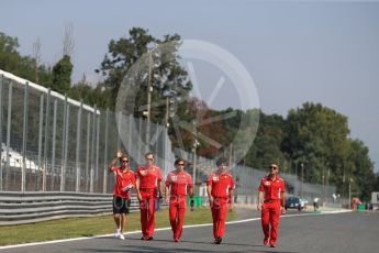 World © Octane Photographic Ltd. Formula 1 – Italian GP - Track Walk. Scuderia Ferrari SF71-H – Sebastian Vettel. Autodromo Nazionale di Monza, Monza, Italy. Thursday 30th August 2018.