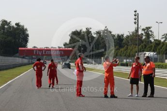 World © Octane Photographic Ltd. Formula 1 – Italian GP - Track Walk. Scuderia Ferrari SF71-H – Sebastian Vettel. Autodromo Nazionale di Monza, Monza, Italy. Thursday 30th August 2018.