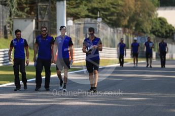 World © Octane Photographic Ltd. Formula 1 – Italian GP - Track Walk. Scuderia Toro Rosso STR13 – Brendon Hartley. Autodromo Nazionale di Monza, Monza, Italy. Thursday 30th August 2018.