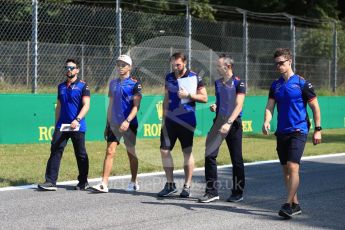 World © Octane Photographic Ltd. Formula 1 – Italian GP - Track Walk. Scuderia Toro Rosso STR13 – Pierre Gasly. Autodromo Nazionale di Monza, Monza, Italy. Thursday 30th August 2018.