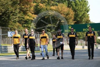 World © Octane Photographic Ltd. Formula 1 – Italian GP - Track Walk. Renault Sport F1 Team RS18 – Carlos Sainz. Autodromo Nazionale di Monza, Monza, Italy. Thursday 30th August 2018.