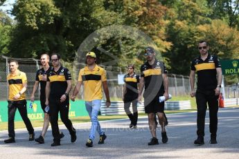 World © Octane Photographic Ltd. Formula 1 – Italian GP - Track Walk. Renault Sport F1 Team RS18 – Carlos Sainz. Autodromo Nazionale di Monza, Monza, Italy. Thursday 30th August 2018.