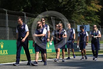 World © Octane Photographic Ltd. Formula 1 – Italian GP - Track Walk. Williams Martini Racing FW41 – Sergey Sirotkin. Autodromo Nazionale di Monza, Monza, Italy. Thursday 30th August 2018.