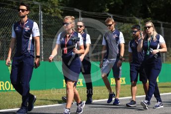World © Octane Photographic Ltd. Formula 1 – Italian GP - Track Walk. Williams Martini Racing FW41 – Sergey Sirotkin. Autodromo Nazionale di Monza, Monza, Italy. Thursday 30th August 2018.