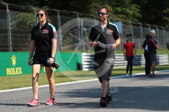 World © Octane Photographic Ltd. GP3 – Italian GP – Track Walk. Jenzer Motorsport - Tatiana Calderon. Monza, Italy. Thursday 30th August 2018.