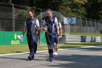 World © Octane Photographic Ltd. Formula 1 – Italian GP - Track Walk. Williams Martini Racing - Rob Smedley. Autodromo Nazionale di Monza, Monza, Italy. Thursday 30th August 2018.