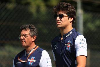 World © Octane Photographic Ltd. Formula 1 – Italian GP - Track Walk. Williams Martini Racing FW41 – Lance Stroll. Autodromo Nazionale di Monza, Monza, Italy. Thursday 30th August 2018.