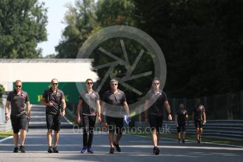 World © Octane Photographic Ltd. Formula 1 – Italian GP - Track Walk. Haas F1 Team VF-18 – Romain Grosjean. Autodromo Nazionale di Monza, Monza, Italy. Thursday 30th August 2018.