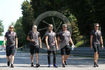 World © Octane Photographic Ltd. Formula 1 – Italian GP - Track Walk. Haas F1 Team VF-18 – Romain Grosjean. Autodromo Nazionale di Monza, Monza, Italy. Thursday 30th August 2018.