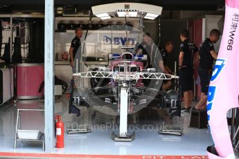 World © Octane Photographic Ltd. Formula 1 – Italian GP - Track Walk. Racing Point Force India VJM11. Autodromo Nazionale di Monza, Monza, Italy. Thursday 30th August 2018.