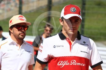 World © Octane Photographic Ltd. Formula 1 – Japanese GP - Drivers Parade. Alfa Romeo Sauber F1 Team C37 – Charles Leclerc. Suzuka Circuit, Japan. Sunday 7th October 2018.