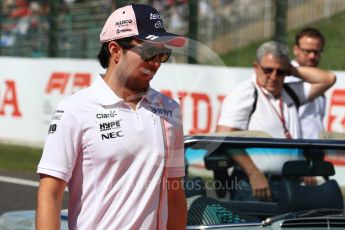 World © Octane Photographic Ltd. Formula 1 – Japanese GP - Drivers Parade. Racing Point Force India VJM11 - Sergio Perez. Suzuka Circuit, Japan. Sunday 7th October 2018.