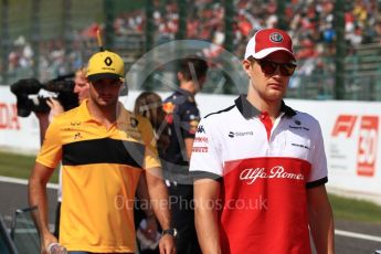 World © Octane Photographic Ltd. Formula 1 – Japanese GP - Drivers Parade. Alfa Romeo Sauber F1 Team C37 – Marcus Ericsson. Suzuka Circuit, Japan. Sunday 7th October 2018.