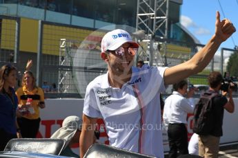 World © Octane Photographic Ltd. Formula 1 – Japanese GP - Drivers Parade. Racing Point Force India VJM11 - Esteban Ocon. Suzuka Circuit, Japan. Sunday 7th October 2018.