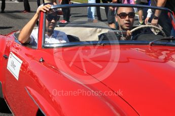 World © Octane Photographic Ltd. Formula 1 – Japanese GP - Drivers Parade. Racing Point Force India VJM11 - Sergio Perez. Suzuka Circuit, Japan. Sunday 7th October 2018.