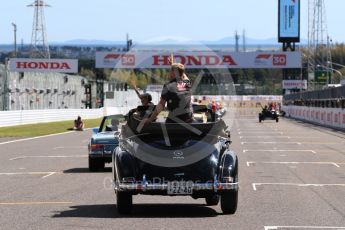 World © Octane Photographic Ltd. Formula 1 – Japanese GP - Drivers Parade. Haas F1 Team VF-18 – Kevin Magnussen. Suzuka Circuit, Japan. Sunday 7th October 2018.