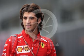 World © Octane Photographic Ltd. Formula 1 - Japanese GP - Paddock. Antonio Giovinazzi - Scuderia Ferrari Third Driver. Suzuka Circuit, Japan. Friday 5th October 2018.