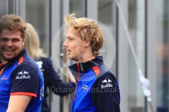 World © Octane Photographic Ltd. Formula 1 – Japanese GP - Paddock. Scuderia Toro Rosso STR13 – Brendon Hartley. Suzuka Circuit, Japan. Friday 5th October 2018.