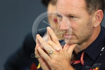 World © Octane Photographic Ltd. Formula 1 - Japanese GP – Friday FIA Team Press Conference. Christian Horner - Team Principal of Red Bull Racing. Suzuka Circuit, Japan. Friday 5th October 2018.