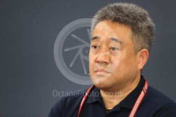 World © Octane Photographic Ltd. Formula 1 - Japanese GP - Friday FIA Team Press Conference. Masashi Yamamoto - General Manager of Honda’s motorsport division. Suzuka Circuit, Japan. Friday 5th October 2018.